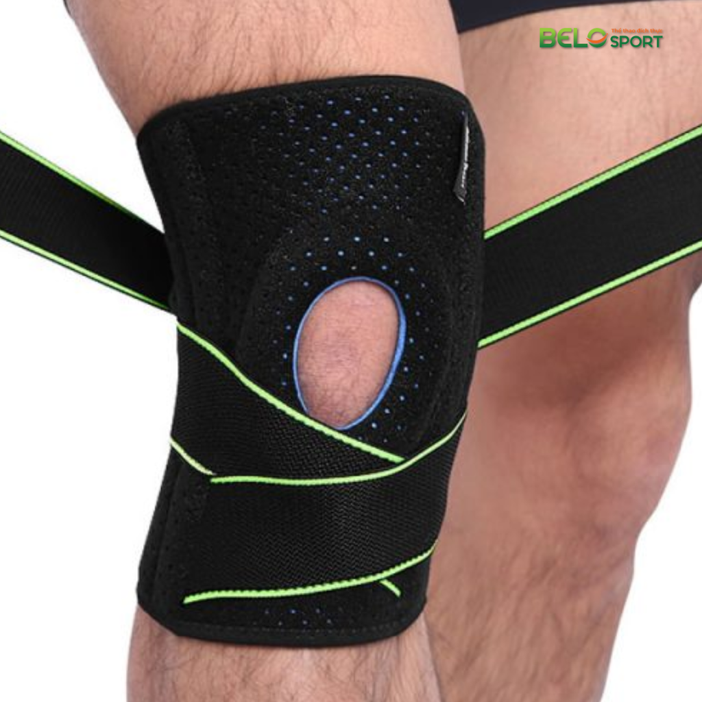 Đai Cuốn Bảo Vệ Khớp Gối Cao Cấp Aolikes AL7908 - Màu Xanh Lá