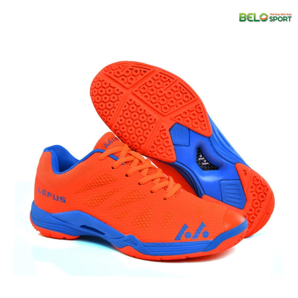 Giày Bóng Chuyền, Cầu Lông, Pickleball Lefus L010 Màu Cam