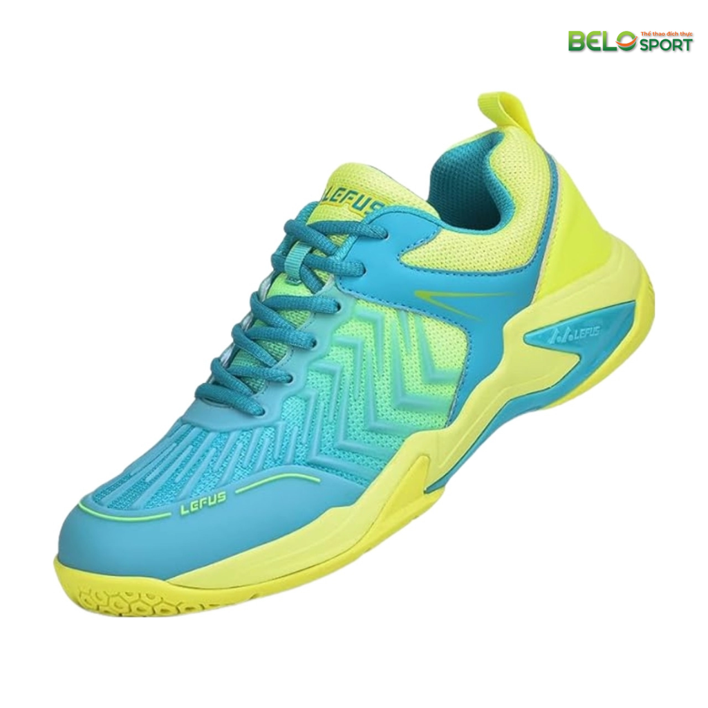 Giày Bóng Chuyền, Cầu Lông, Pickleball Lefus L029 Màu Vàng