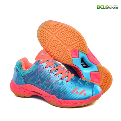 Giày Bóng Chuyền, Cầu Lông, Pickleball Lefus L06 Màu Xanh Hồng