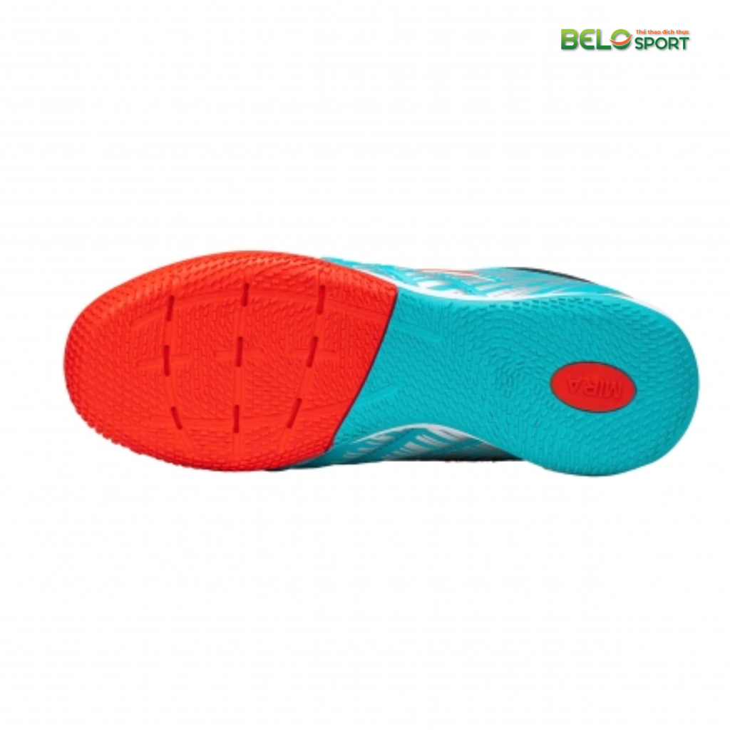 Giày Bóng Đá Mira Samba IC Màu Xanh Ngọc