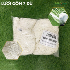 Lưới Gôn Bóng Đá Sân 5, Sân 7, Sân 11 Chất Liệu Dù Và Bông Màu Trắng