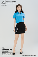 Áo Polo Thể Thao CLANKER 02 Nam , Nữ Màu Trắng