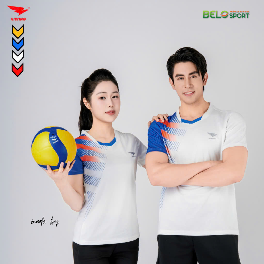 Áo Bóng Chuyền ,Cầu Lông ,Pickleball Hiwing Super 3 New 2025 Màu Trắng