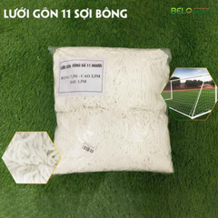 Lưới Gôn Bóng Đá Sân 5, Sân 7, Sân 11 Chất Liệu Dù Và Bông Màu Trắng