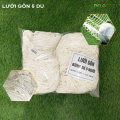 Lưới Gôn Bóng Đá Sân 5, Sân 7, Sân 11 Chất Liệu Dù Và Bông Màu Trắng