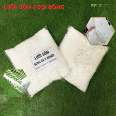 Lưới Gôn Bóng Đá Sân 5, Sân 7, Sân 11 Chất Liệu Dù Và Bông Màu Trắng