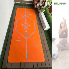 Thảm Tập Yoga Clover Họa Tiết Hoa
