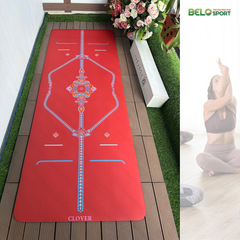 Thảm Tập Yoga Clover Họa Tiết Hoa