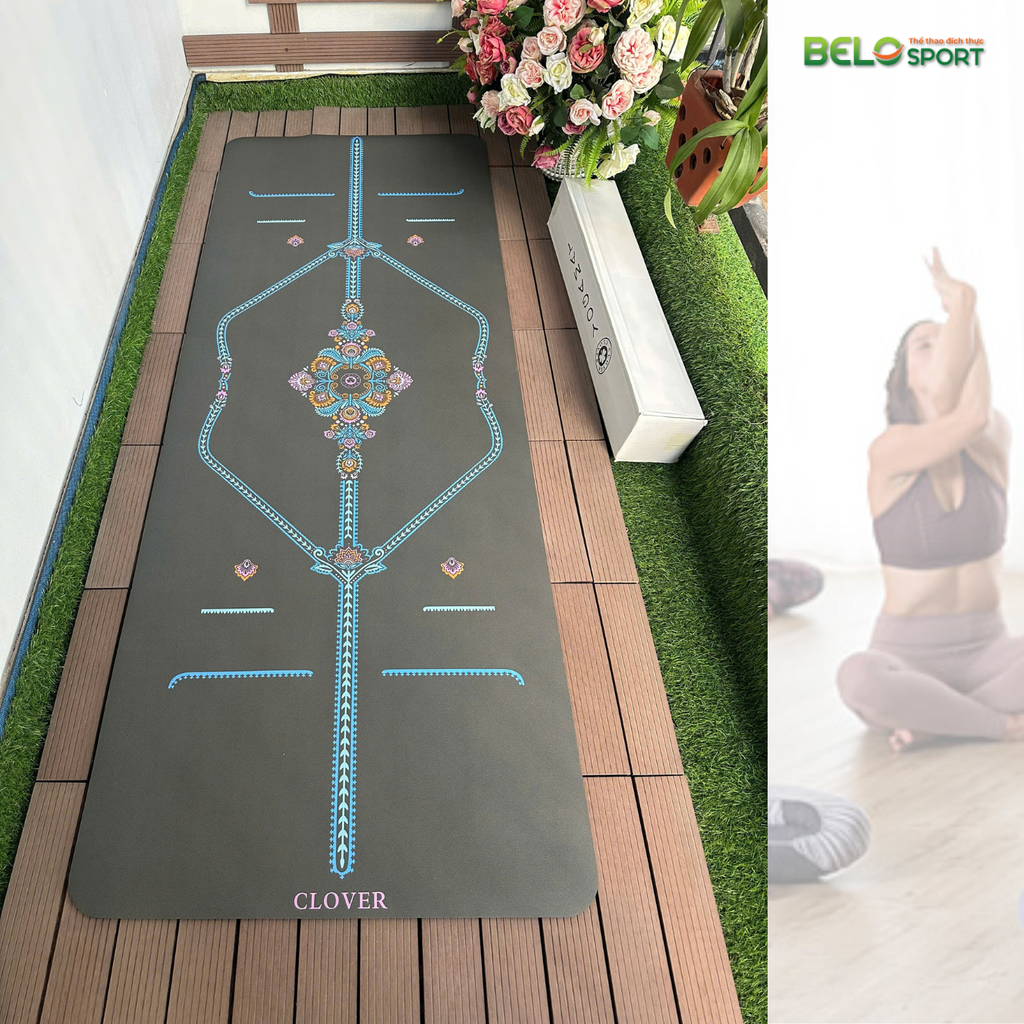 Thảm Tập Yoga Clover Họa Tiết Hoa
