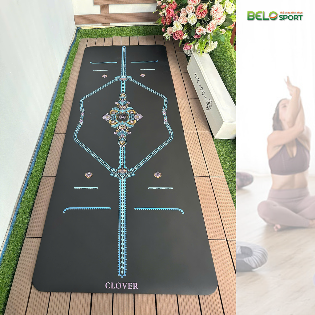Thảm Tập Yoga Clover Họa Tiết Hoa