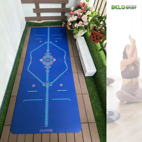 Thảm Tập Yoga Clover Họa Tiết Hoa