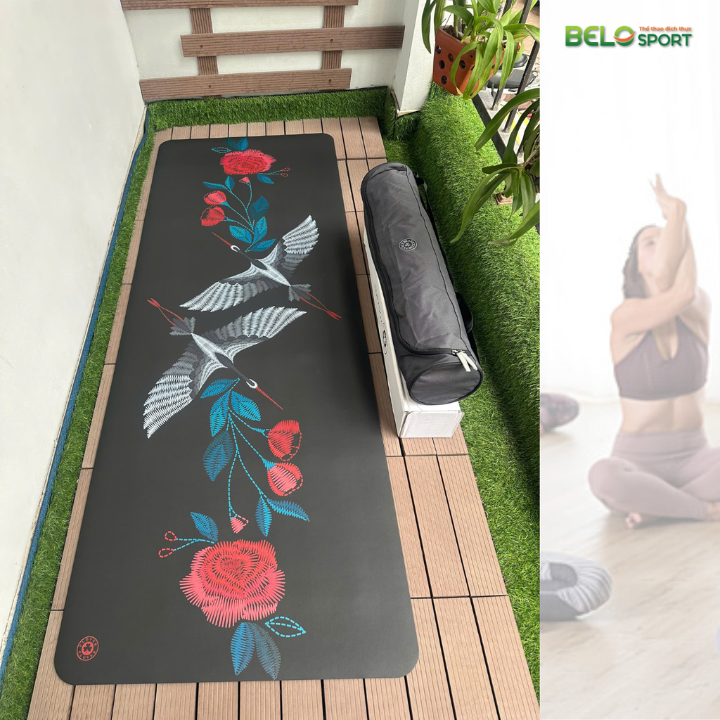 Thảm Tập Yoga Clover Họa Tiết