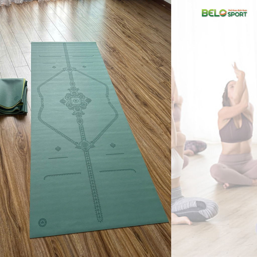 Thảm Tập Yoga Clover Họa Tiết Sơ Dừa