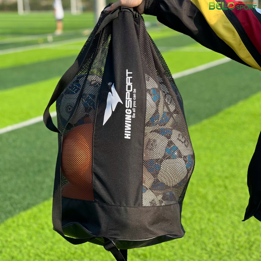 Túi Đựng Bóng Thể Thao Hiwing – Chất Vải Dù Cao Cấp, Đựng Tối Đa 10 Quả Bóng