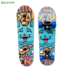 Ván Trượt Skateboard Chất Liệu Gỗ 65cmx15cm