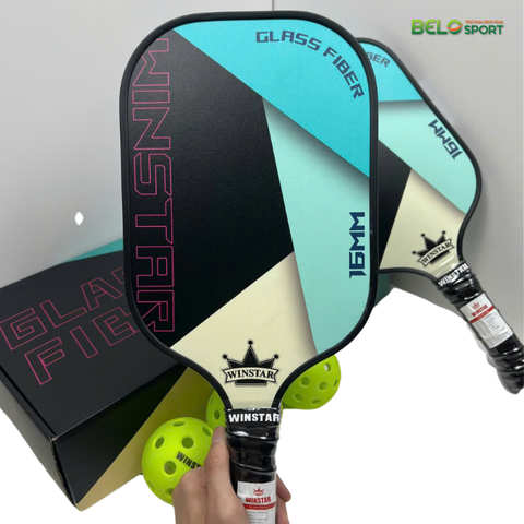Vợt Đôi Pickleball Winstar Fiber Carbon tặng kèm 4 bóng