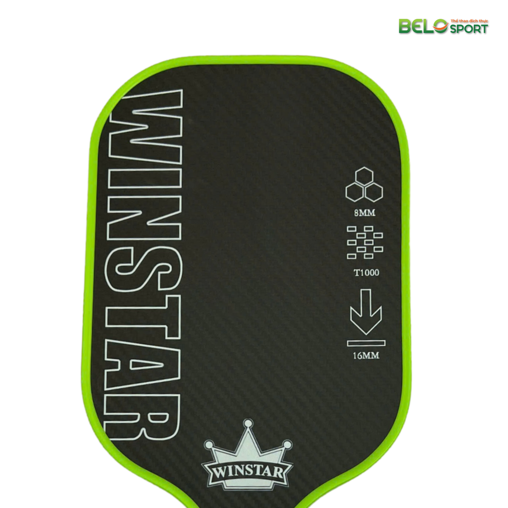 Vợt Pickelball Winstar T1000 Phủ Vân 3K Carbon