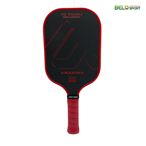 Vợt Pickleball Amasports Carbon 3K Màu Đỏ