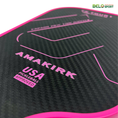 Vợt Pickleball Amasports Carbon 3K Màu Hồng