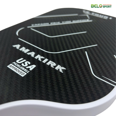Vợt Pickleball Amasports Carbon 3K Màu Trắng