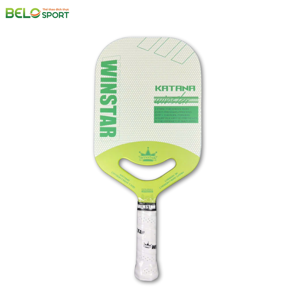 Vợt Pickleball Winstar Katana Carbon Fiber Grain - Màu Cam