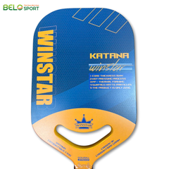 Vợt Pickleball Winstar Katana Carbon Fiber Grain - Màu Cam Xanh