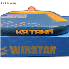 Vợt Pickleball Winstar Katana Carbon Fiber Grain - Màu Cam Xanh