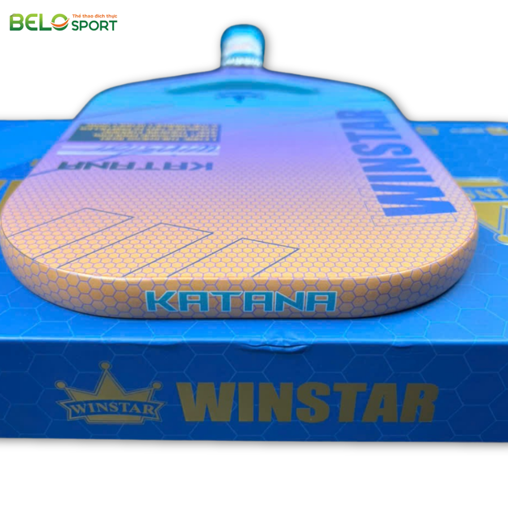Vợt Pickleball Winstar Katana Carbon Fiber Grain - Màu Tím