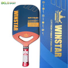 Vợt Pickleball Winstar Katana Carbon Fiber Grain - Màu Đỏ
