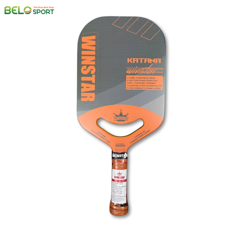 Vợt Pickleball Winstar Katana Carbon Fiber Grain - Màu Cam