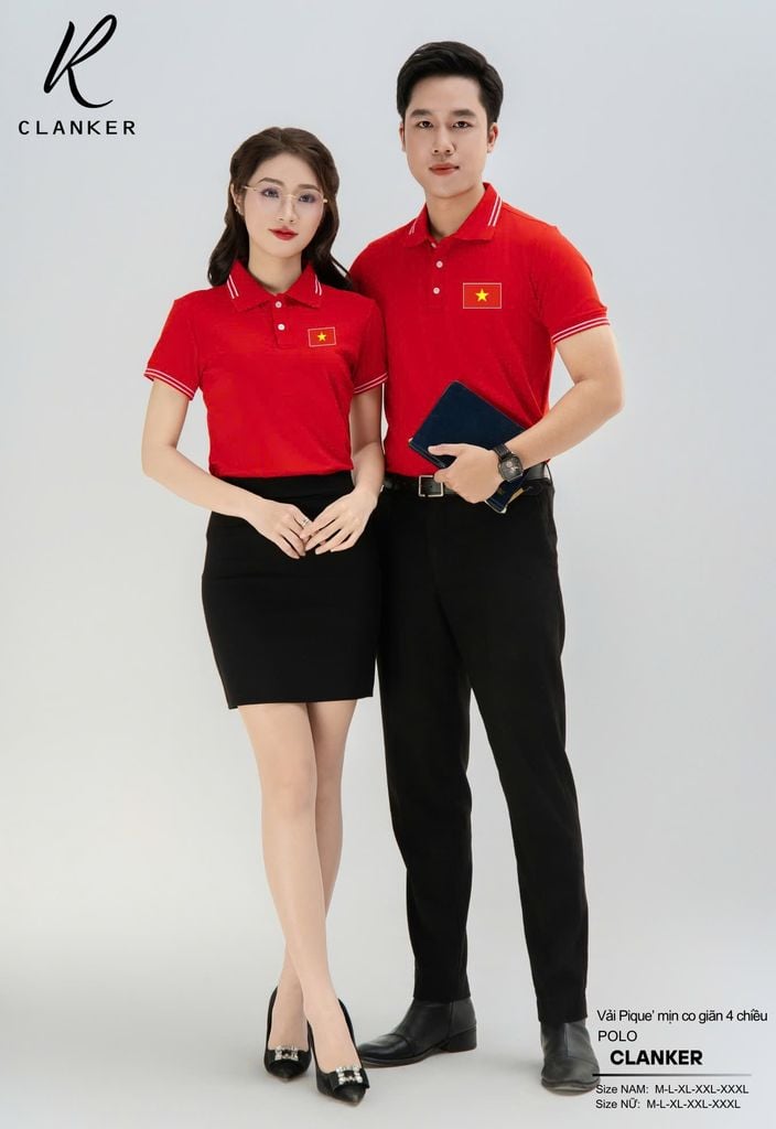 Áo Polo Thể Thao CLANKER Cờ Đỏ Sao Vàng