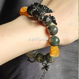  Vòng thiết kế - Dragon Bloodstone mixed Citrine 