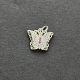  Charm đồng - Charm tòn teng Bướm cánh đôi 