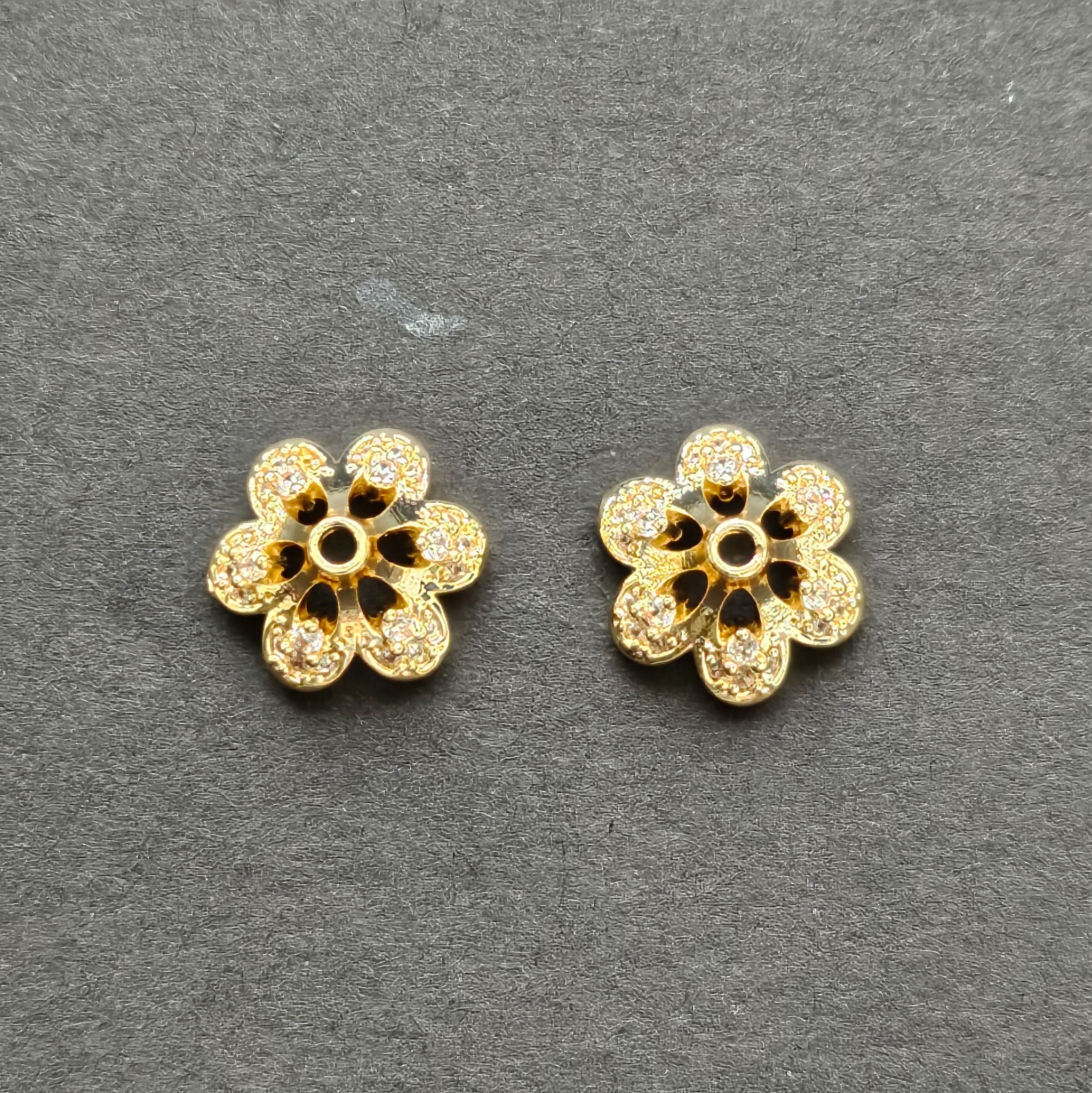  Charm đồng - Ốp hoa Loa kèn 