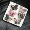 Điêu khắc đá - Hồ điệp Rhodonite