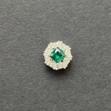  Charm đồng - charm hộp đa giác 