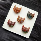  Điêu khắc đá - Mặt nạ hồ ly mini Alashan 