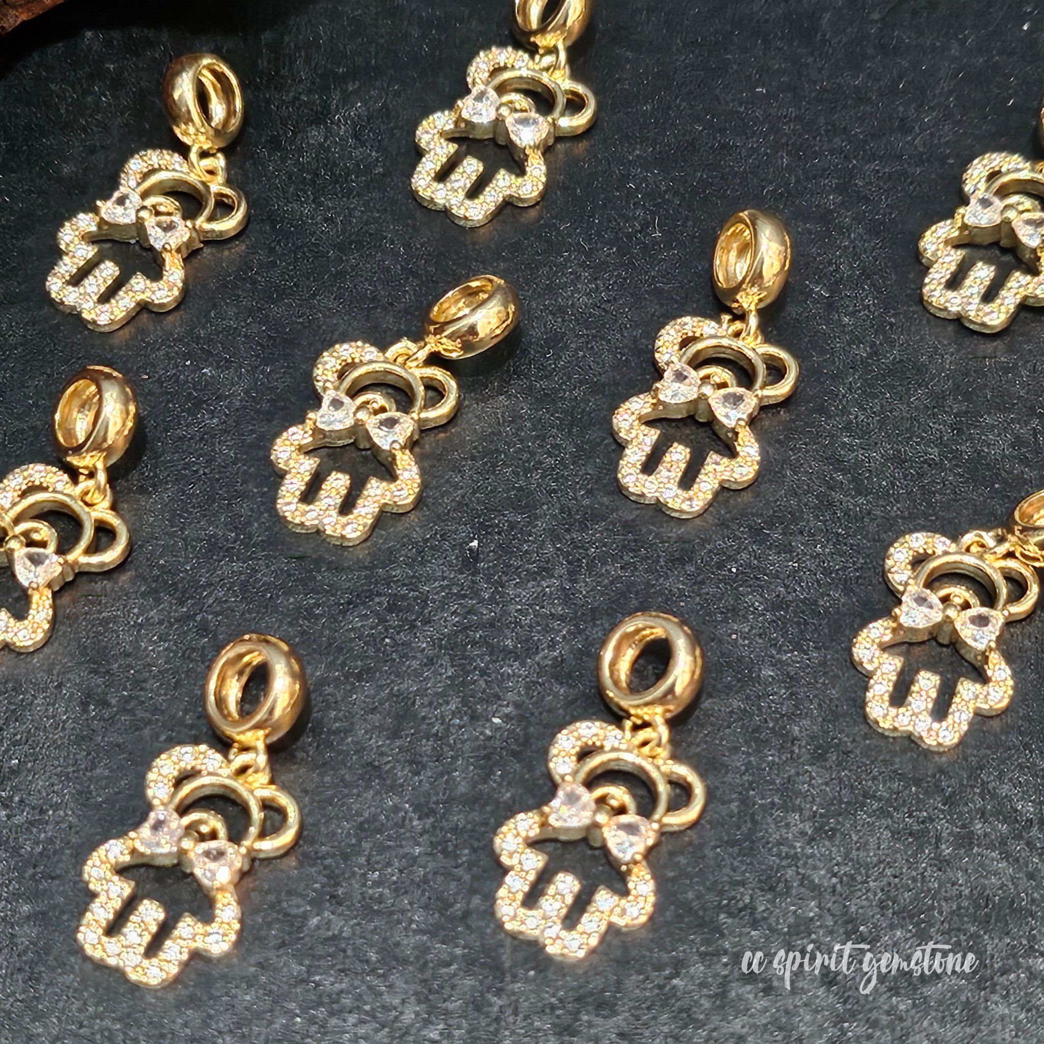  Charm đồng - Charm tòn teng gấu kẹo dẻo 
