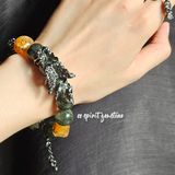  Vòng thiết kế - Dragon Bloodstone mixed Citrine 