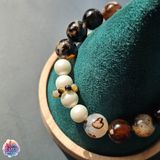  Vòng thiết kế - Brown Sakura Mã não hoa anh đào cà phê 