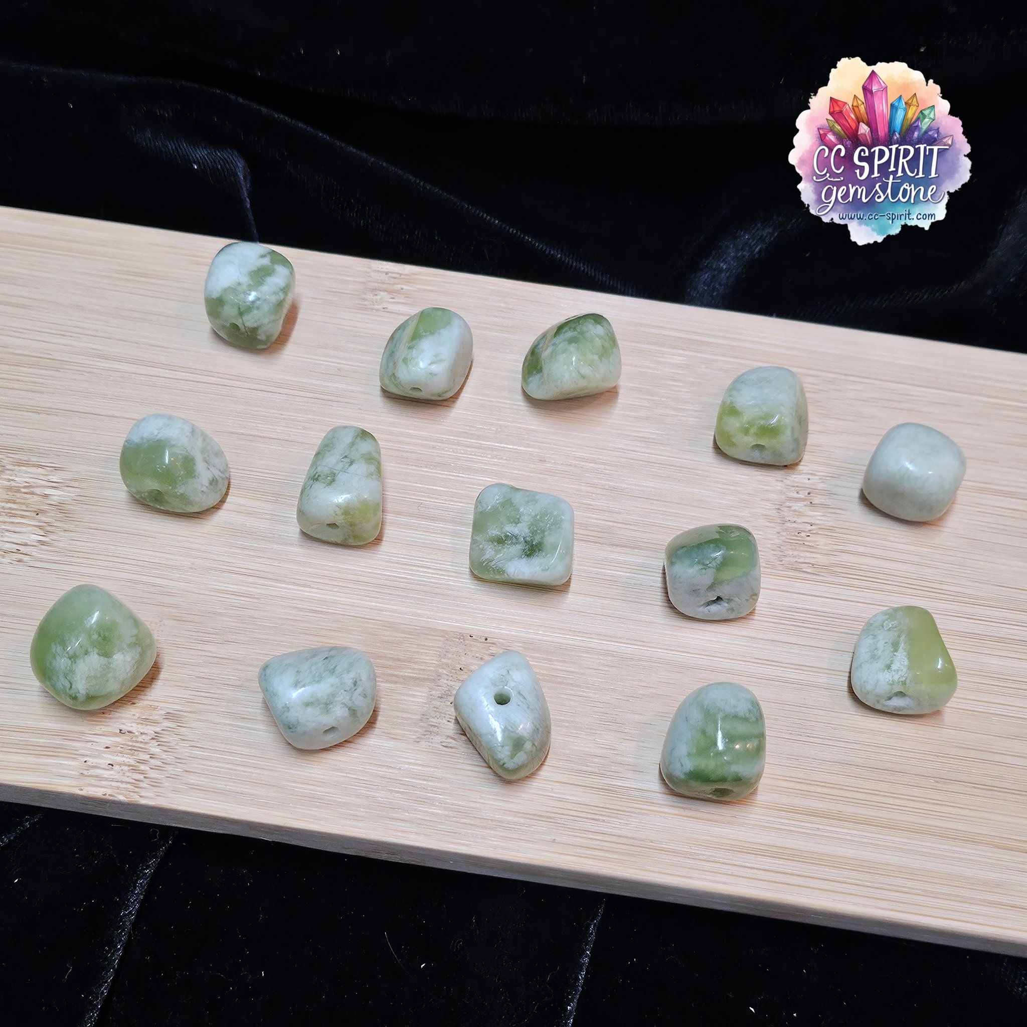  Đá giác - Serpentine sữa 