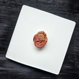  Điêu khắc đá - Thẻ bài hoa hồng Alashan 
