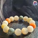  Vòng đá trơn - Thạch anh lông thỏ 