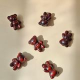  Charm gỗ - Gấu Teddy 