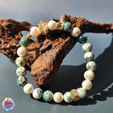  Vòng thiết kế - Moss Agate Băng ngọc thủy tảo 