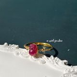  Nhẫn - Tỳ hưu Tourmaline 