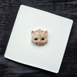  Điêu khắc đá - Mặt nạ mèo nhỏ 