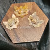  Điêu khắc đá - Mặt nạ hồ ly Sakura 