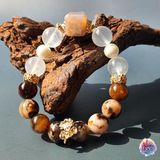  Vòng thiết kế - Brown Sakura Mã não hoa anh đào cà phê 